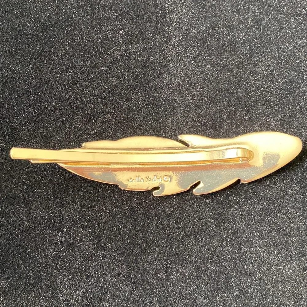 Gold & Rhinestone Hair Pin - Picture 3 of 7